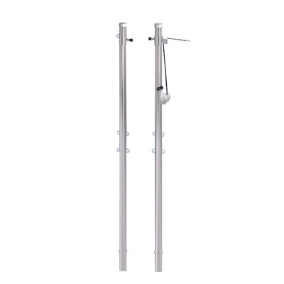 Poteaux de volleyball en acier 8,9 cm (3-½") Poteaux de volleyball en acier 8,9 cm (3-½")