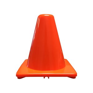 Cône en PVC souple, orange