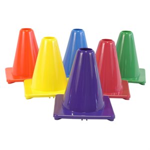 6 cônes en PVC souple