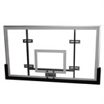 Glass Basketball Backboard with Conversion System, Front Mount