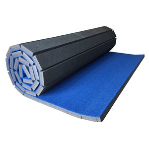 Piste d'élan de gymnastique enroulable en mousse, 60 "X 120" X 1-2 / 5"