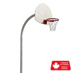 Structure de basketball permanente complète, panneau de polyéthylène