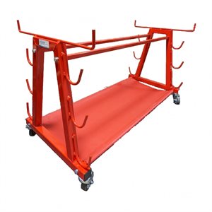 Chariot à poteaux et chaise d'arbitre de volleyball en acier