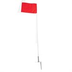 4 corner flags w / pegs