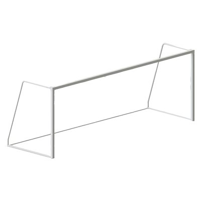 Paire de buts de soccer en aluminium junior, 6'6" x 18' x 4' x 6' Paire de buts de soccer en aluminium junior, 6'6" x 18' x 4' x 6'