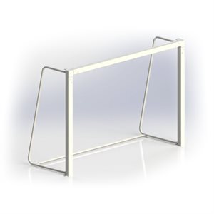 Paire de buts de soccer en acier junior, 6'6" X 18' X 2' X 4'2"