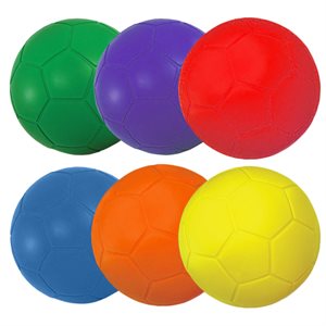 6 ballons de soccer en mousse, 8"