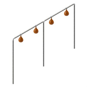 Structure de ballon-poire quadruple permanente, 144" x 72"