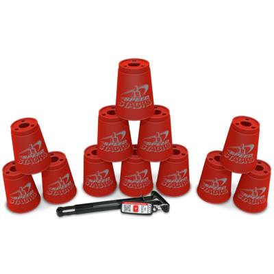 12 gobelets Speed Stacks, rouges 12 gobelets Speed Stacks, rouges