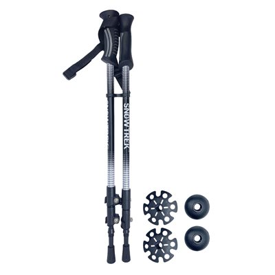 Paire de bâtons SNOWTREK télescopiques en aluminium Paire de bâtons SNOWTREK télescopiques en aluminium