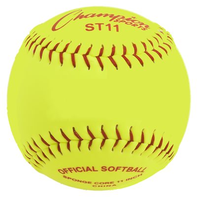12 balles de balle-molle Safe-T-Ball en cuir synthétique