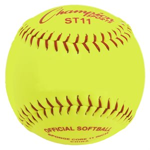 12 balles de balle-molle Safe-T-Ball en cuir synthétique