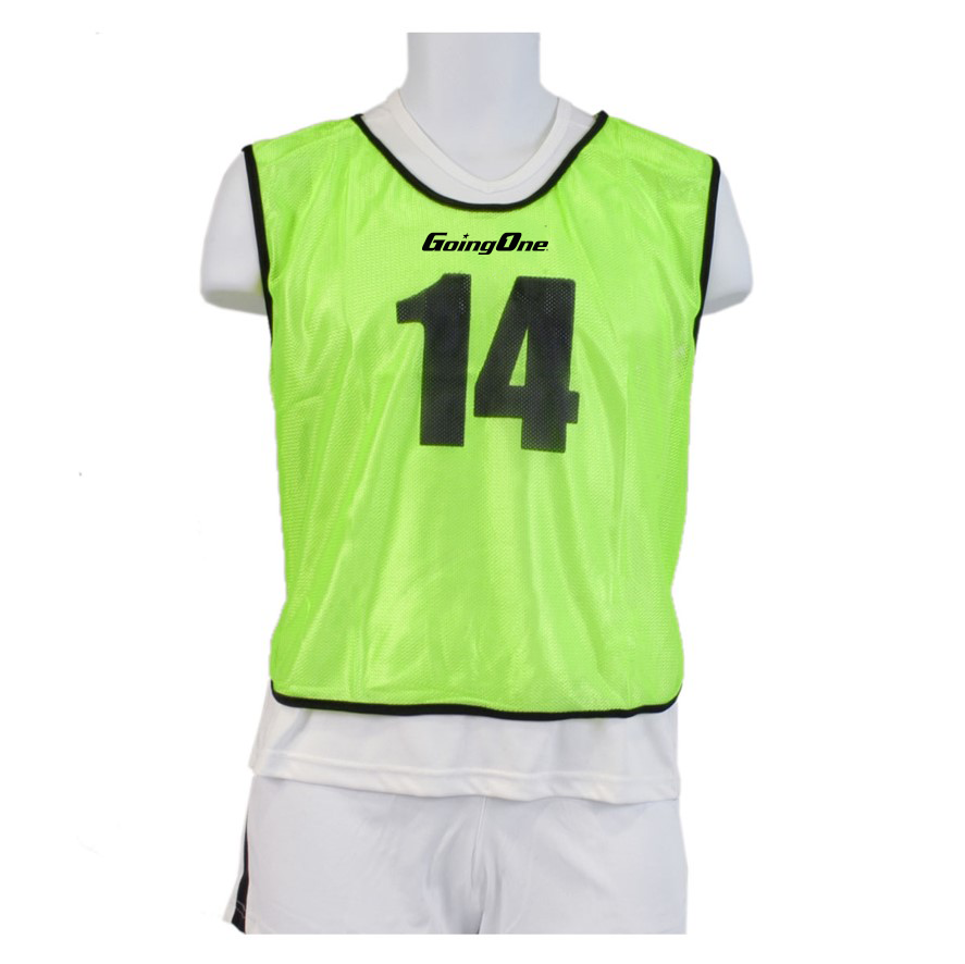 15 dossards mesh #1-15, vert