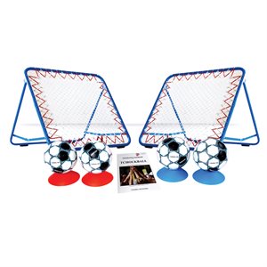Ens. de tchoukball, 2 buts, 4 ballons