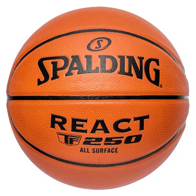 Ballon de basketball Spalding React en cuir composite Ballon de basketball Spalding React en cuir composite