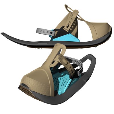 Paire de raquettes à neige SÉNIOR EVVO Toree, beige et bleu