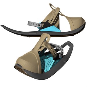 Paire de raquettes à neige SÉNIOR EVVO Toree, beige et bleu