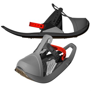 Paire de raquettes à neige SÉNIOR EVVO Toree, gris / rouge