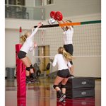 Paire de bloqueurs d'attaques de volleyball ronds en PVC