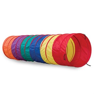 Méga tunnel de jeu en tissu avec attaches, 144"