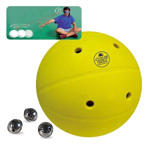 Ballon sensoriel avec cloches, 24 cm (9-½")