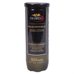 3 balles de tennis Wilson US Open, extra résistantes