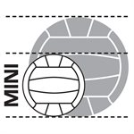 Mini réplique du ballon de volleyball Mikasa Beach Classic, 6"