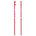 Paire de poteaux de volleyball en acier de 4,8 cm (1-7 / 8")