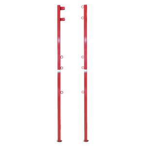 Paire de poteaux de volleyball en acier de 4,8 cm (1-7 / 8")