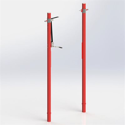 Paire de poteaux en aluminium ajustable, 8,9 cm (3-½") Paire de poteaux en aluminium ajustable, 8,9 cm (3-½")