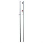 Paire de poteaux de volleyball de plage, 2 poulies, 2-3 / 8"