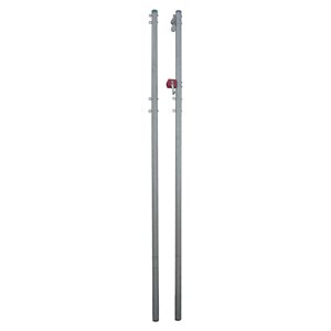 Paire de poteaux de volleyball de plage, 2 poulies, 2-3 / 8"