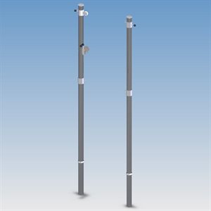 Paire de poteaux de volleyball de plage 7,5 cm (3")