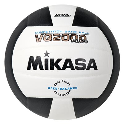 Ballon volleyball en composite Mikasa VQ2000 Series noir / blanc Ballon volleyball en composite Mikasa VQ2000 Series noir / blanc