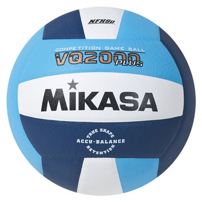 Ballon volleyball en composite Mikasa VQ2000 Series marine / bleu ciel / blanc Ballon volleyball en composite Mikasa VQ2000 Series marine / bleu ciel / blanc