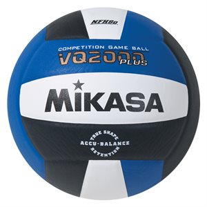 Ballon volleyball en composite Mikasa VQ2000 Series bleu royal / noir / blanc