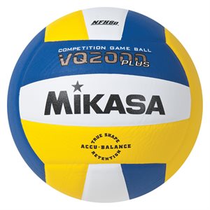 Ballon volleyball en composite Mikasa VQ2000 Series bleu royal / jaune / blanc