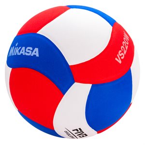 Ballon de volleyball Mikasa super léger, édition bleu / blanc / rouge