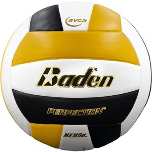 Ballon de volleyball Baden Perfection, noir / jaune / blanc