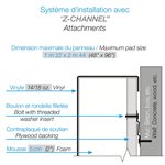 Protection murale sur mesure avec graphique