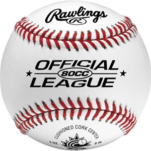 12 balles de baseball Rawling Official League en cuir, 9"